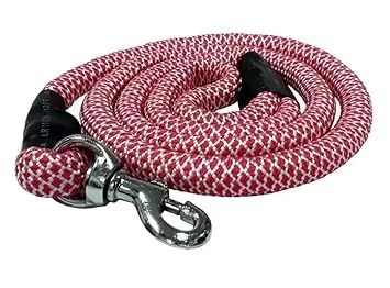 Fun Affairs Nylon Rope Dog Cord Training Leash for Heavy Large Giant and Medium Sized Dogs with Strong Hook Size-18mm (Leash Color May Vary)