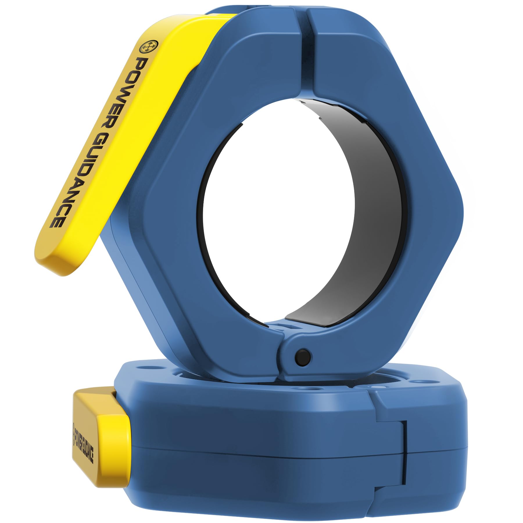 POWER GUIDANCE Barbell Collars Barbell Clips,2 inch Olympic Barbell Clamps,Non-Slip Weight Clamps Quick Release Barbell Collar for Workout Weightlifting,Strength Training (Blue)