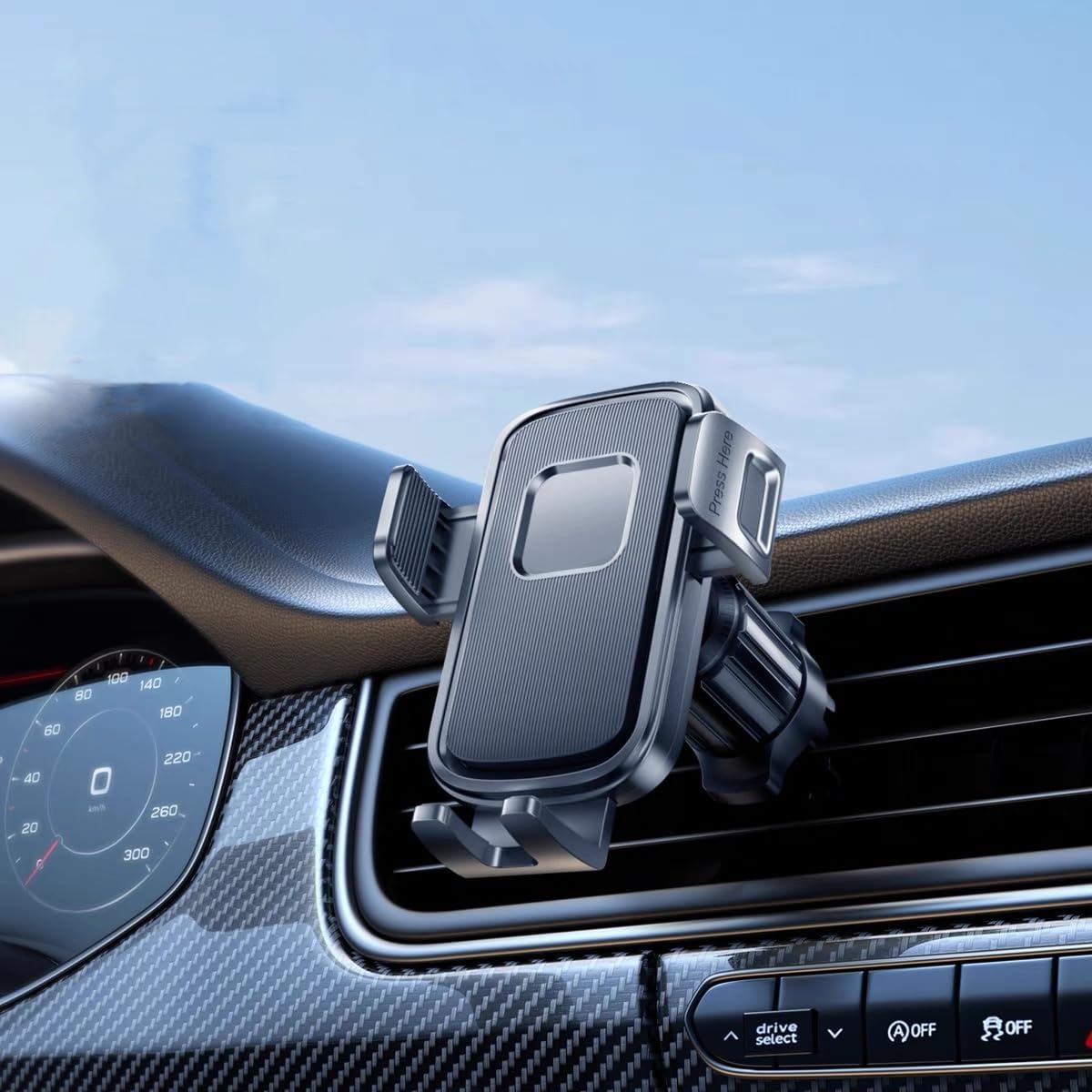 LEVIENY【2025 Latest Evolution【Newly Developed Metal Hooks】 car Phone Holder Car Mount, Easy to Install, Free to Adjust Smartphone Stand Car Smartphone Stand【Black】