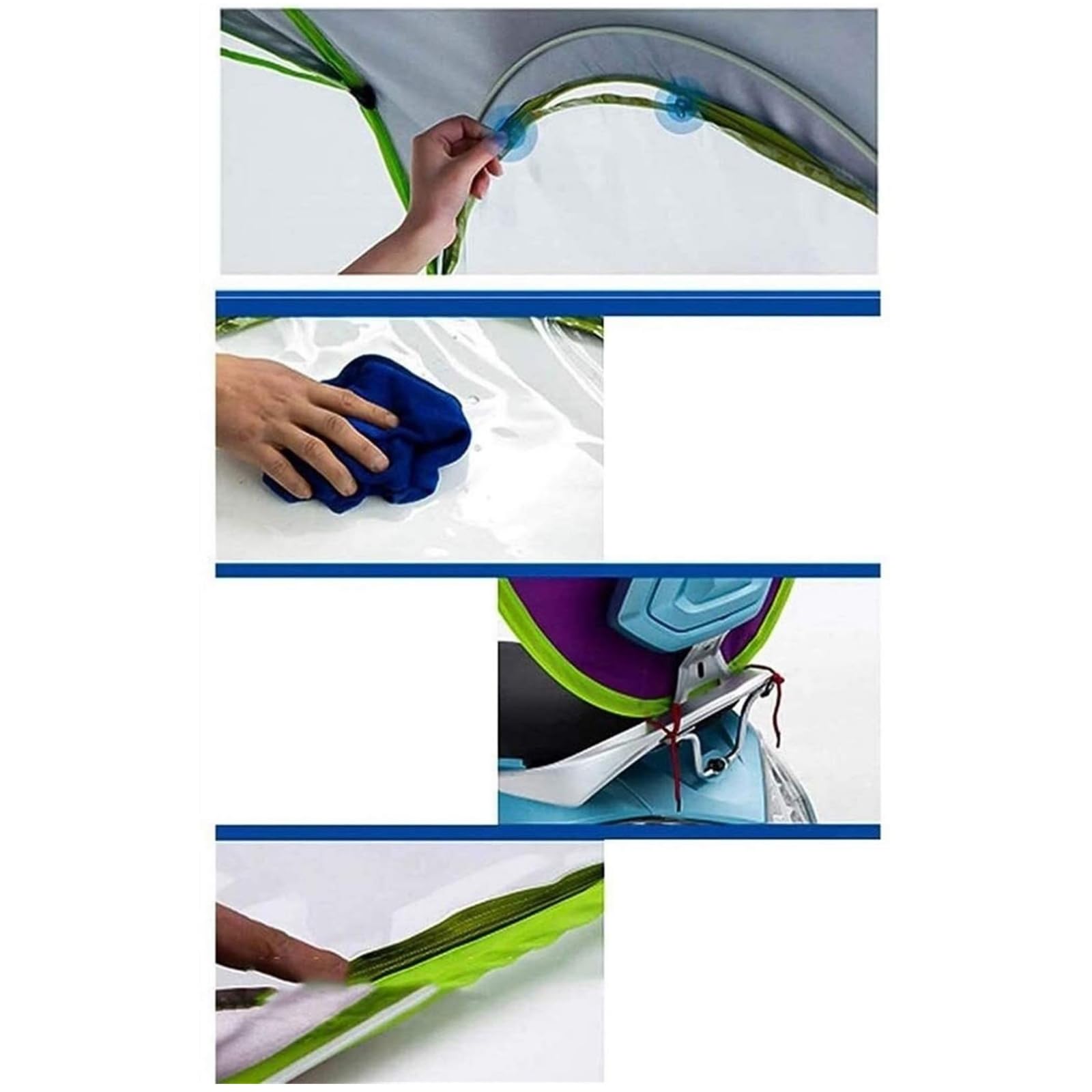 Pare-Soleil De Mobilité Entièrement Fermé Pour Scooter À Moteur Et Housse De Pluie Imperméable, Housse De Pluie Pour Moto, Auvent Universel Pliable Et Imperméable Pour Scooter De Mobilité,Bleu,B