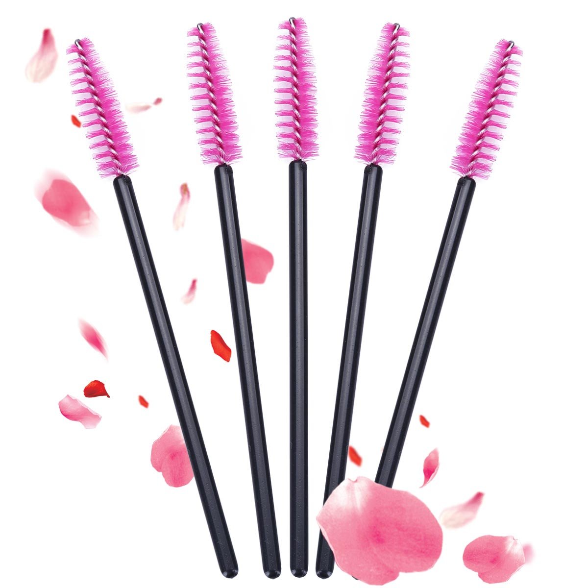 1000 PCS Disposable Eyelash Mascara Brushes Wands Applicator Makeup Brush Tool Kits,Pink : Beauty & Personal Care