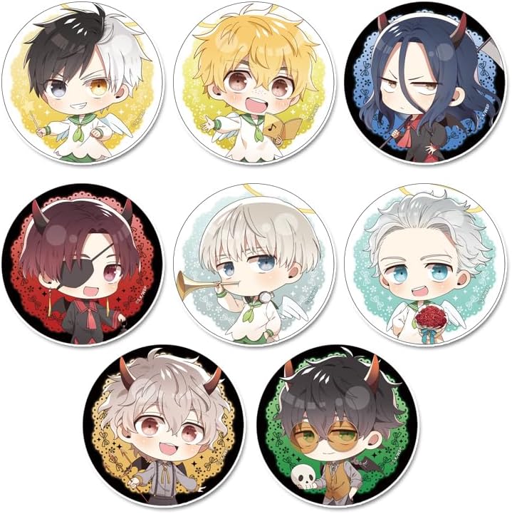 Wind Breaker Puchichoko Trading Can Badge Angel and Devil Ver. 8 Piece Box