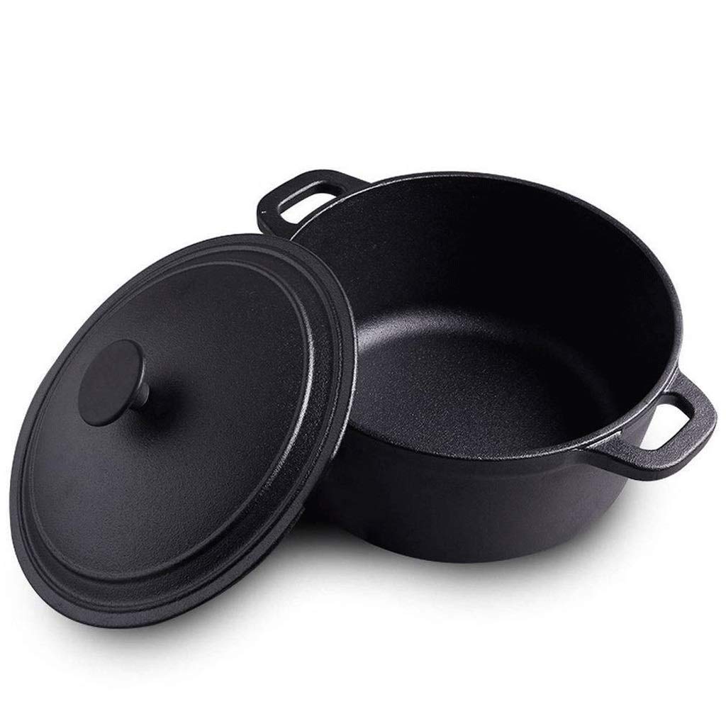 Wok antiadhésif en fonte avec double poignée pour réussir vos repas de famille au quotidien