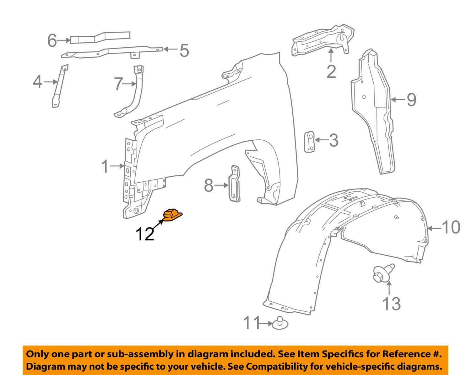 Amazon.com: General Motors GM OEM-Fender Liner Nut 11611523 