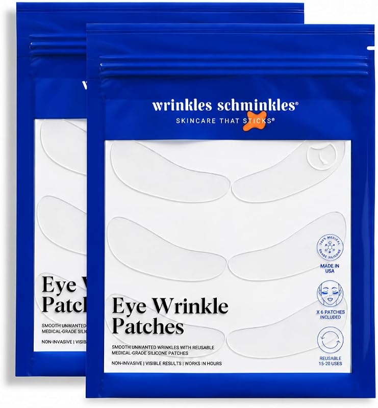 Adesivos de silicone para a região dos olhos Wrinkles Schminkles, 6 pares reutilizáveis, modelo WS800
