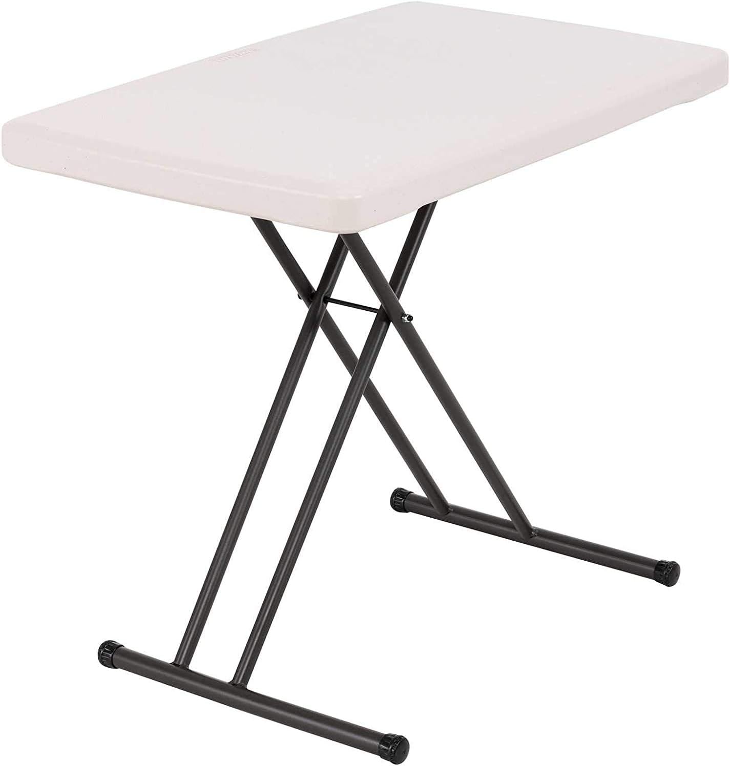 Lifetime 28240 Adjustable Folding Laptop Table TV Tray, 30 Inch, Almond (.1 Pack (40" L x 20" W x 2.75" H))