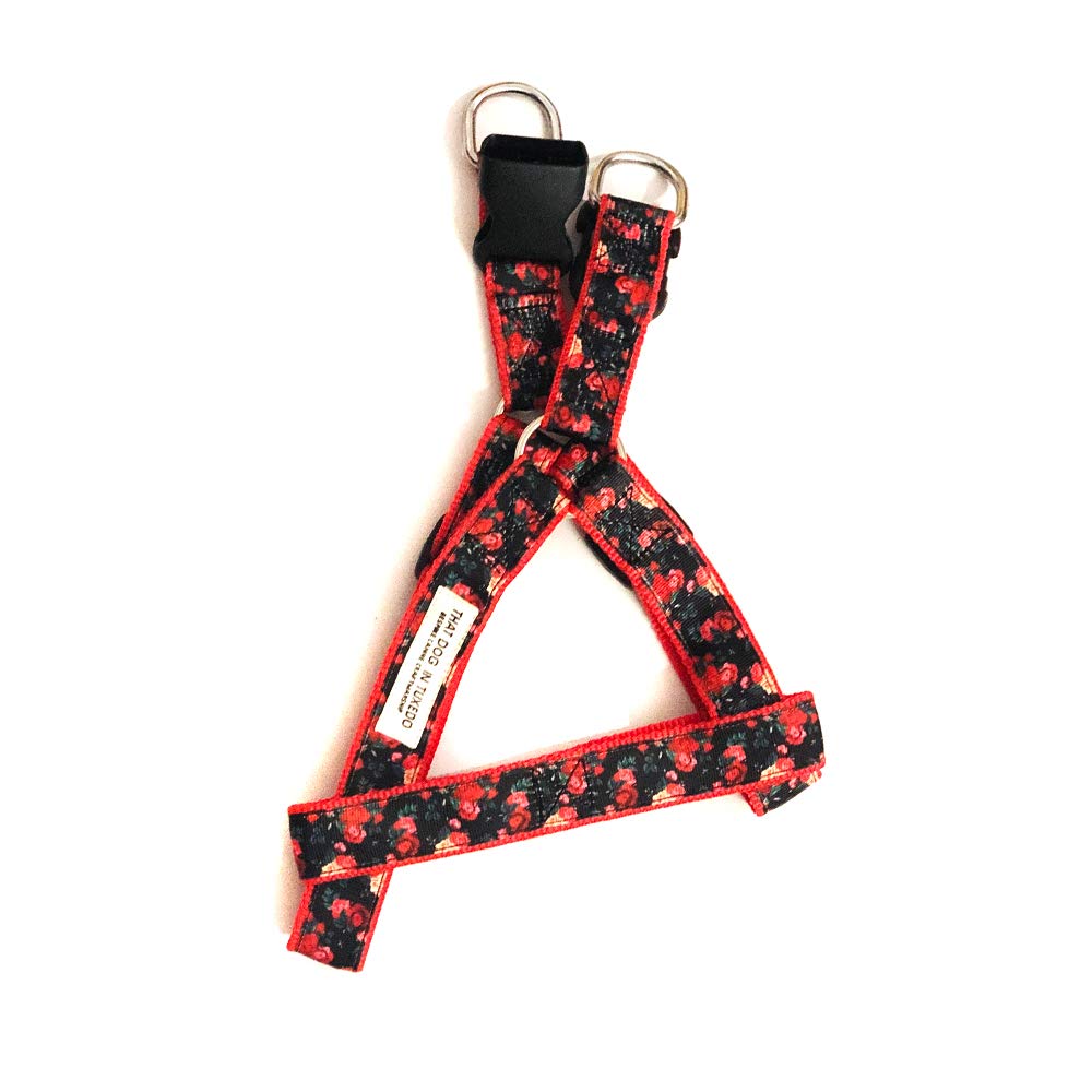 That Dog In Tuxedo Red Floral Step-in Dog Harness (S) (B07T9W5M3N) Amazon Price History, Amazon Price Tracker