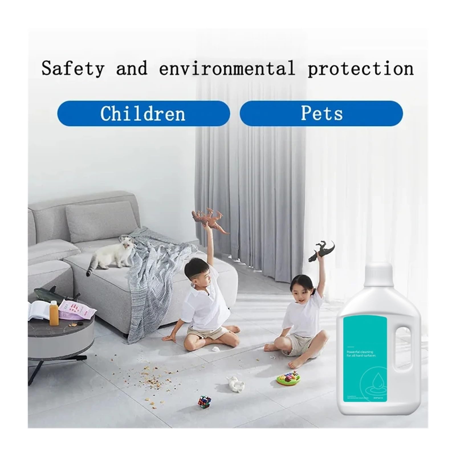 Liquido detergente for pavimenti con aspirapolvere, compatibile con Dreame, X40 Ultra | X50 Ultra/L40 Ultra/L10sPro Ultra Heat/X30 Ultra/1000 ml Pulizia profonda
