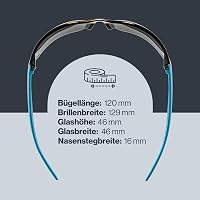 Uvex Sportstyle 204 uniszex sport szemüveg - kék/kék - egységes méret 4