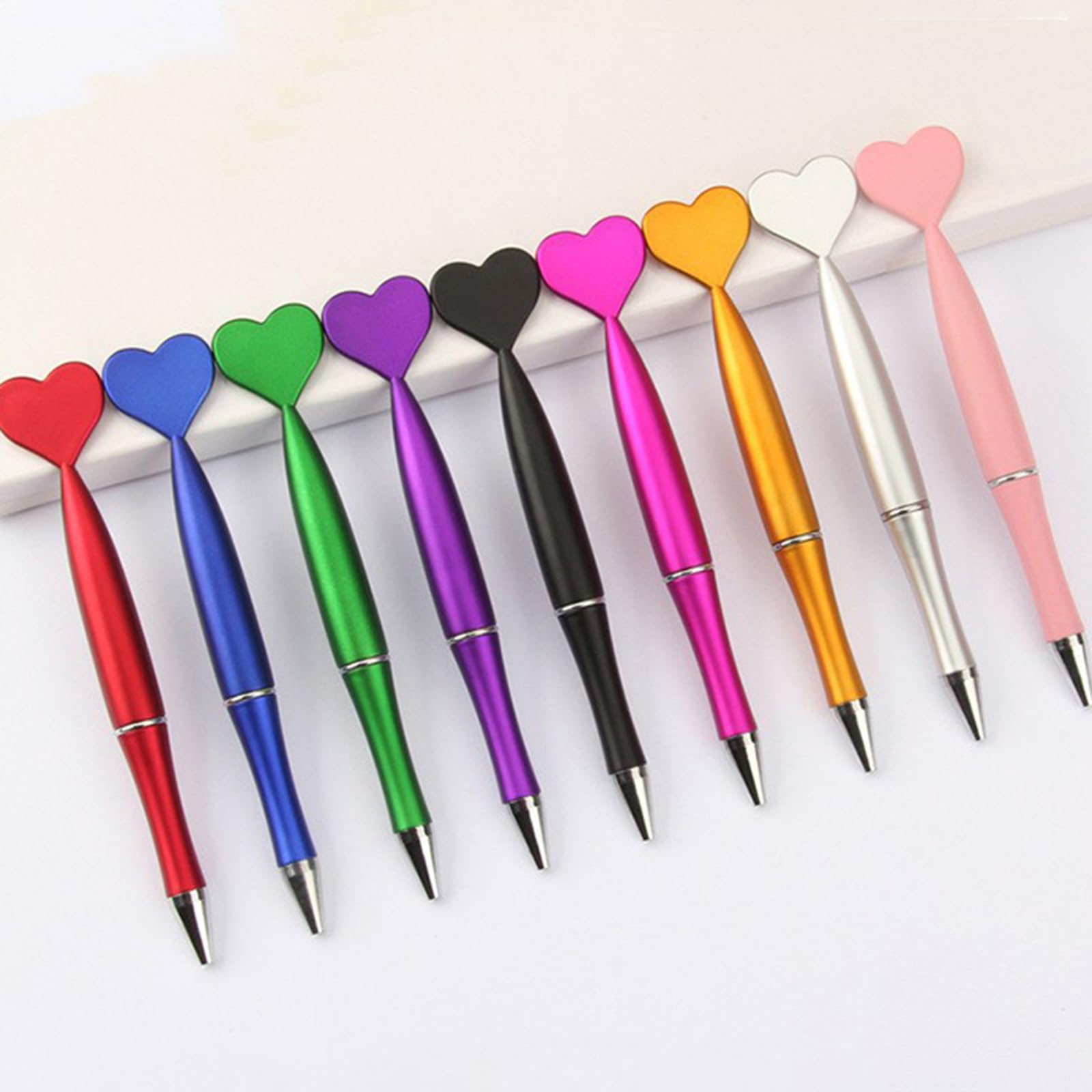 6X Valentines Day Heart Shaped Ballpoint Pens Ballpoint Pen with Black for Office School Classroom Supplies 6 Pcs — view 8