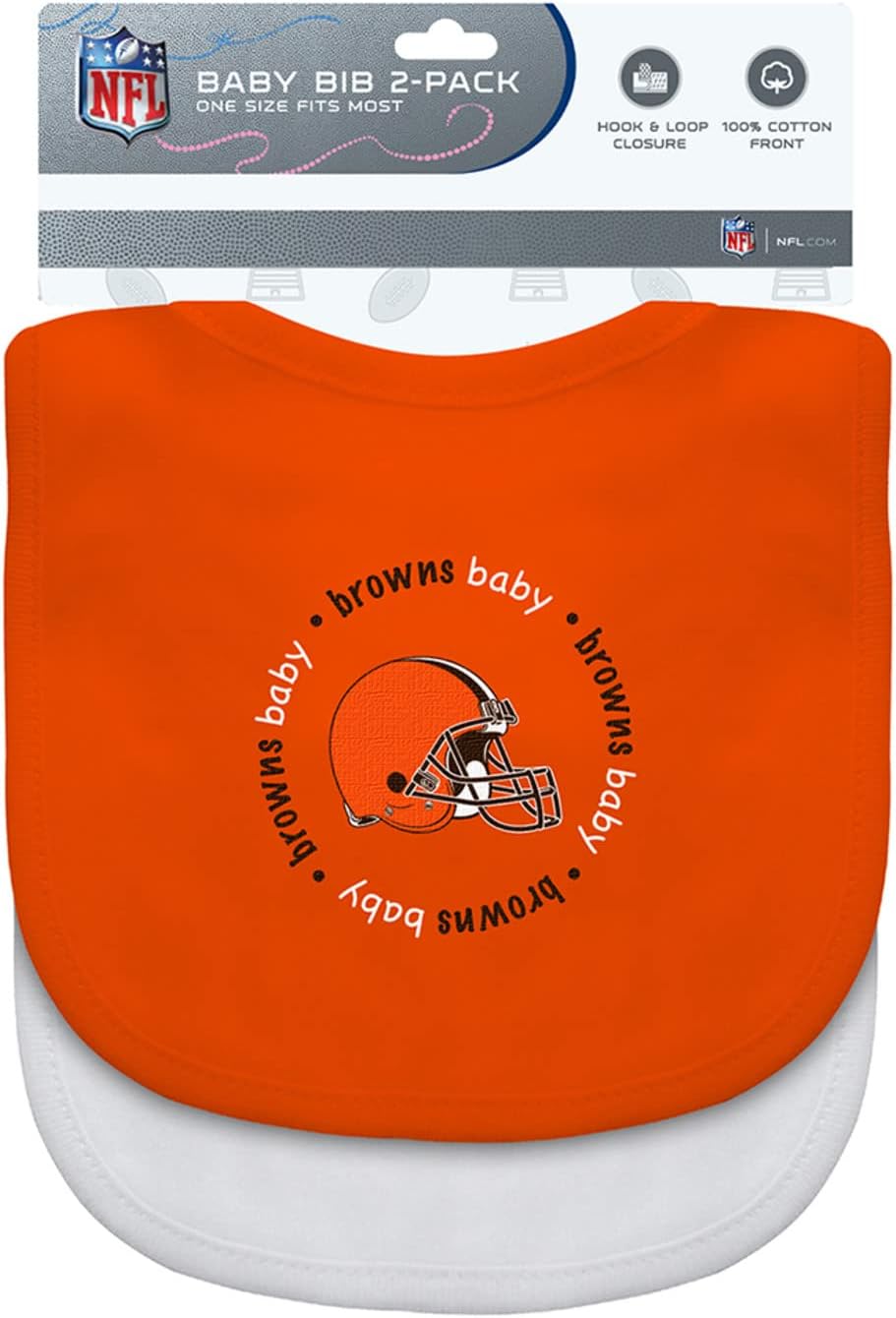 Baby Fanatic NFL unisex-baby 2-pack Bibs
