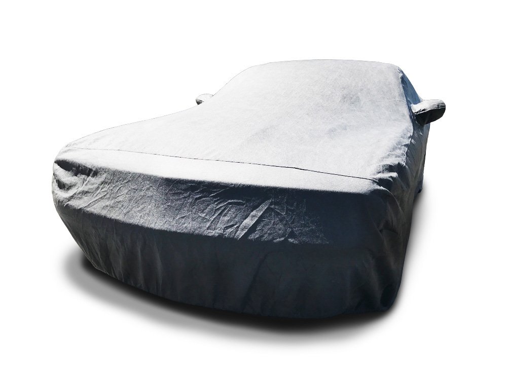 CarsCover Custom Fits 2017-2021 Chevy Camaro Coupe ZL1 1LE Rear Spoiler Car Cover for 5 Layer Gray Ultrashield