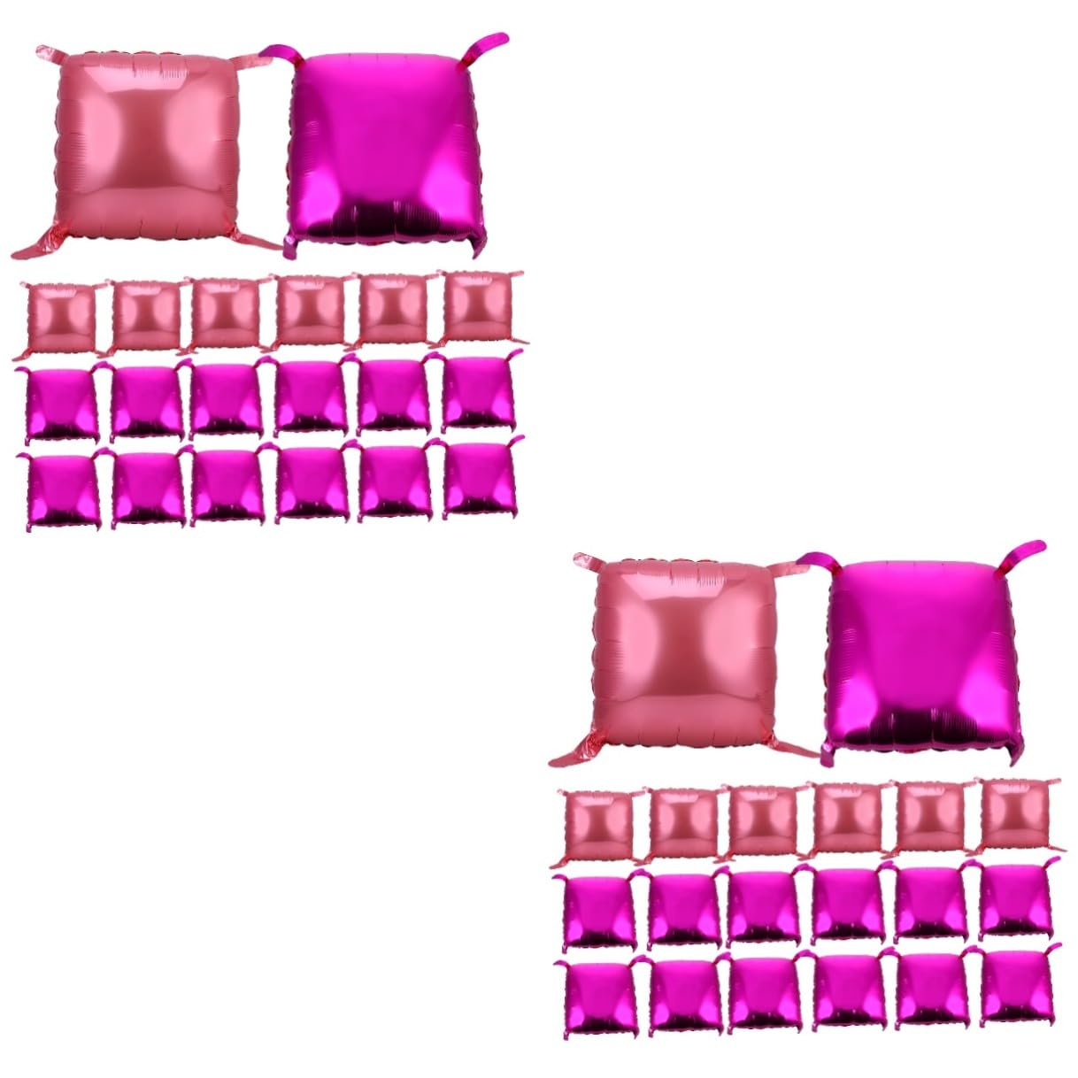HANABASS 100 Piezas Globos Inflables de Aluminio Doble Cara con para Decoración de Fiestas Cumpleaños Rosa