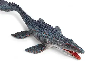 EOIVSH Large Mosasaurus Toy 13.4", Realistic Deep Sea Monster Mosasaurus Dinosaur Plastic Hand-Painted Ocean Animal Model Figurine for Bath Pool Toy, Birthday Gifts, Party Favors, Kids Toys