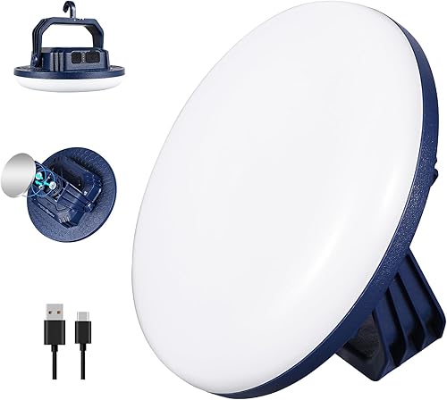 VAVOFO Linterna LED de camping de 42 W, recargable, 4000 lúmenes, 180 LED con 3 modos de iluminación, luz portátil de tienda de campaña de 10,000