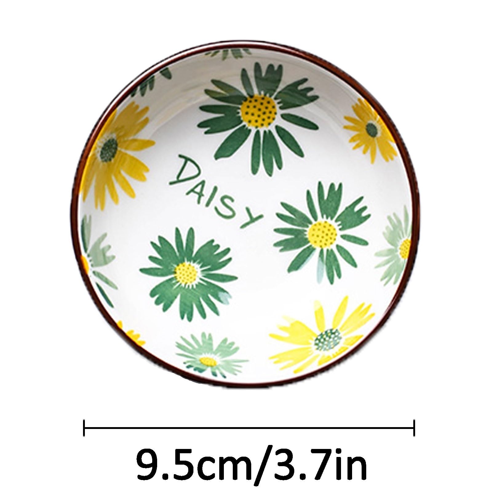 Dessertteller, Dip-Schüssel-Set, Porzellan, Dip, Saucenschüssel, Keramik, rund, Gewürzgeschirr, Snackgeschirr, Gewürz-Set, Dessertteller (C)