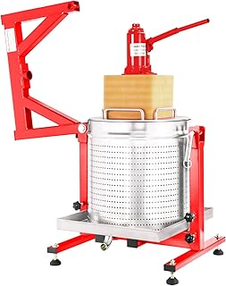 10.6 Gallon / 40L Mosakar Hydraulic Fruit Press. 5 Ton Pressure. Juice Contact Parts