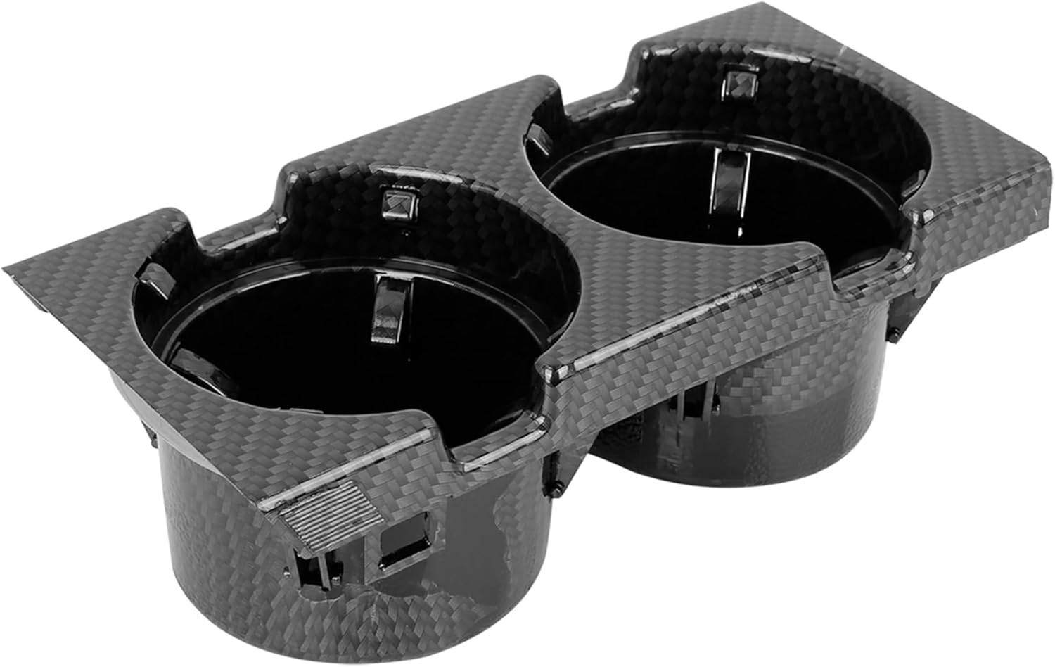 X AUTOHAUX Car Center Console Cup Holder 51168217953 Carbon Fiber Pattern for BMW E46 1999-2005