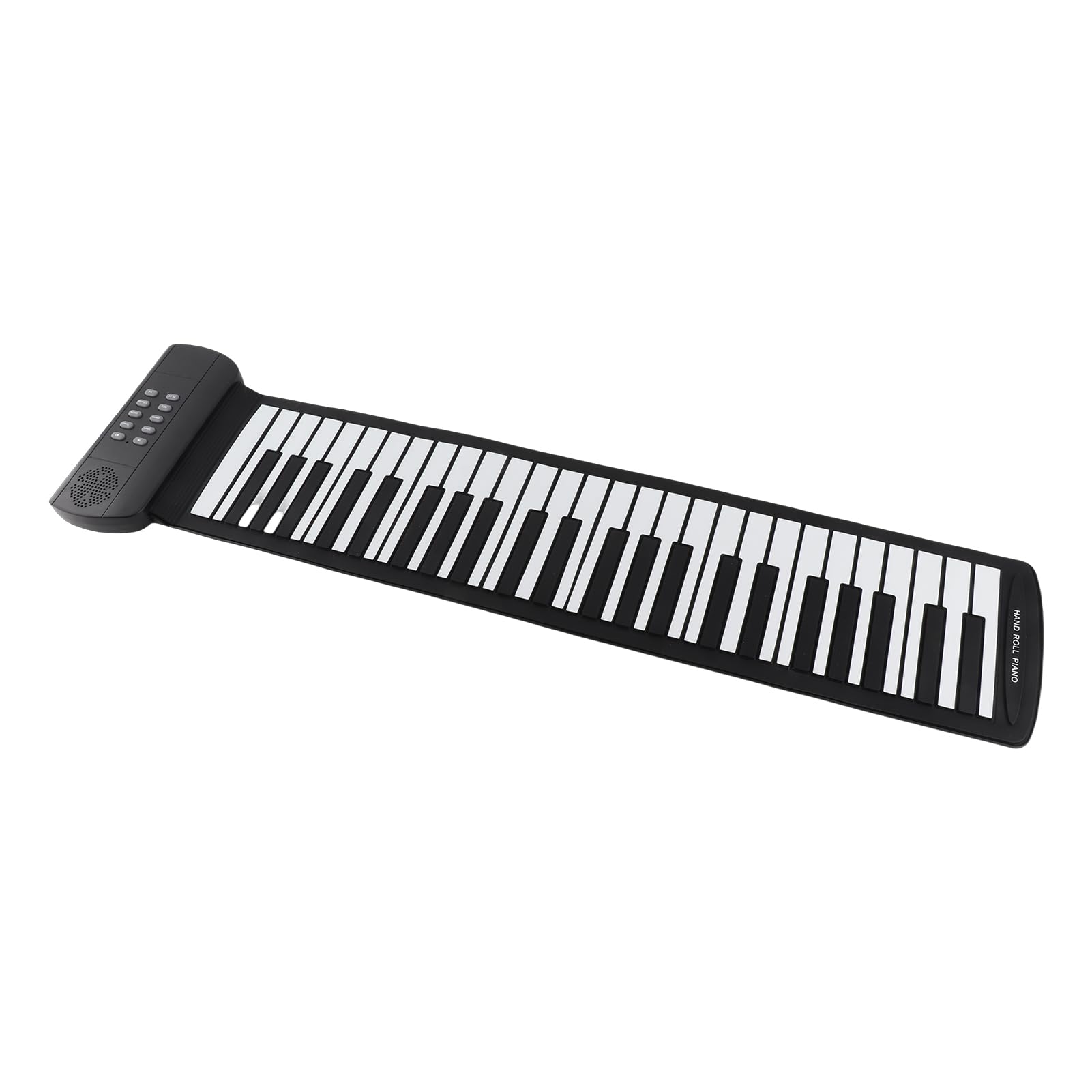 Roll-Piano Silikon-Tastatur, 49 oder 61 Tasten, Faltbares Keyboard mit Stereo-Lautsprecher, 16 Instrumente, 6 Demo-Songs, Aufnahme & Sustain-Funktion, für Kinder & Anfänger (49