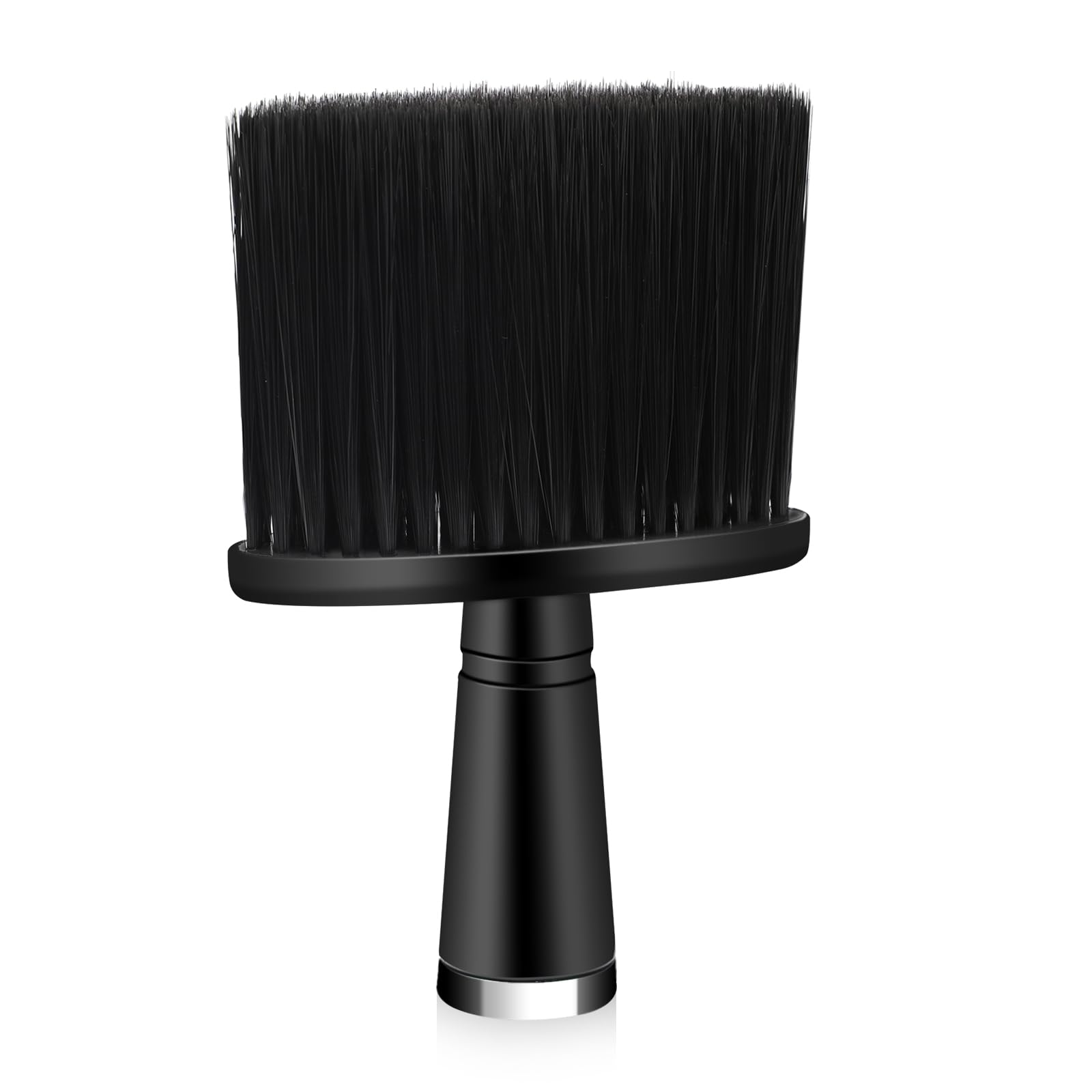 Cepillo profesional negro de peluquería con mango, cepillo suave para el cuello, cepillo para el cuello, cepillo de pelo duradero para peluquería, cepillo para cepillar el cabello alrededor del cuello