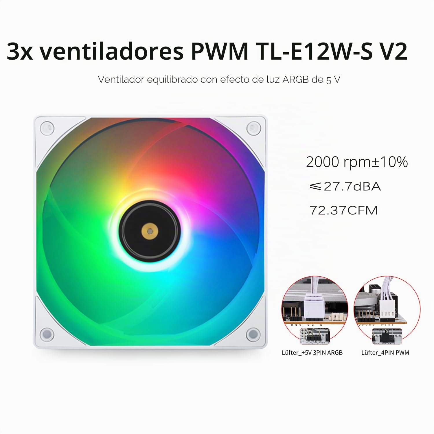 TR-Thermalright Frozen Notte 360 White ARGB V2 - Refrigerador de CPU líquido - Efecto espejo infinito, refrigeración Aio de 360 mm, ventilador de 3 PWM-2000RPM, para AMD AM4/AM5, Intel LGA1851/1700