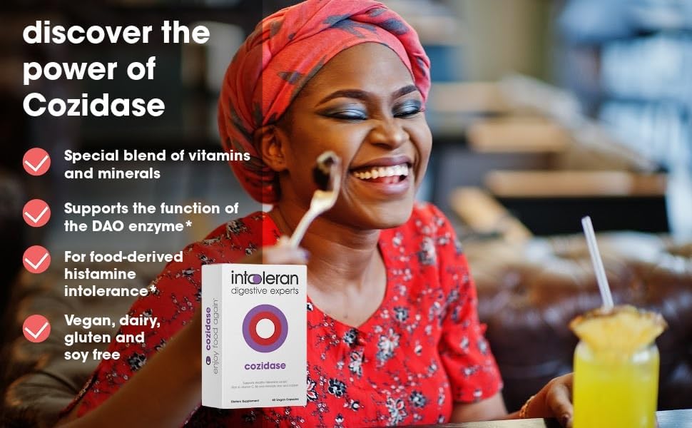 Miniatura 3 de Intoleran Cozidase para la intolerancia a la histamina, apoya los niveles saludables de histmina - 60 cápsulas blancas 60.0 unidades