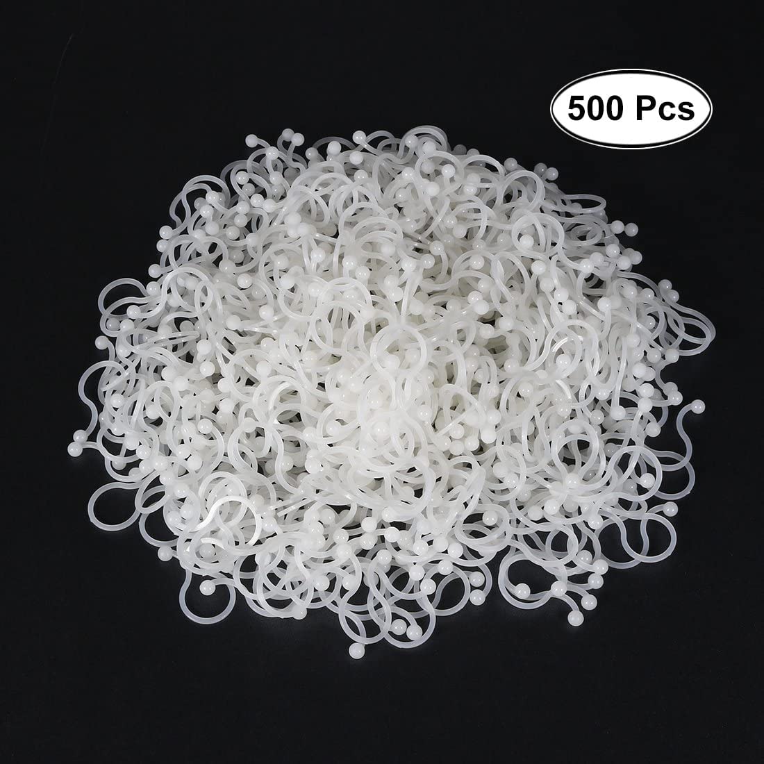 Sourcing Map Drehverschluss-Kabelbinder, 100 Stück, Weiß, Max. 7 Mm Durchmesser