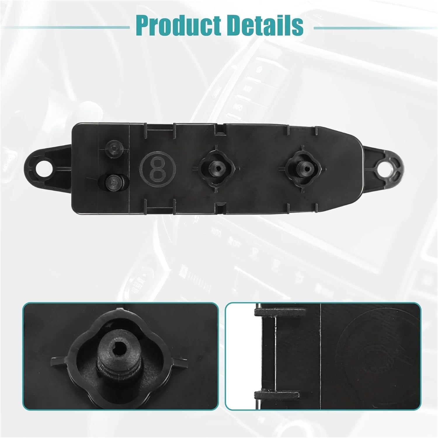 Power Seat Switch Replacement for Nissan for Murano 2009-2018 Front Left Side 8 Way Car Power Seat Switch Control Adjustment Adjust Recline Recliner Switch