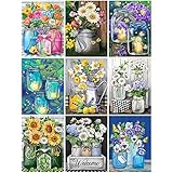 Lustige DIY Diamantmalerei Kits Dies ist ein Baum themed 9pack Diamantmalerei Kits, 12