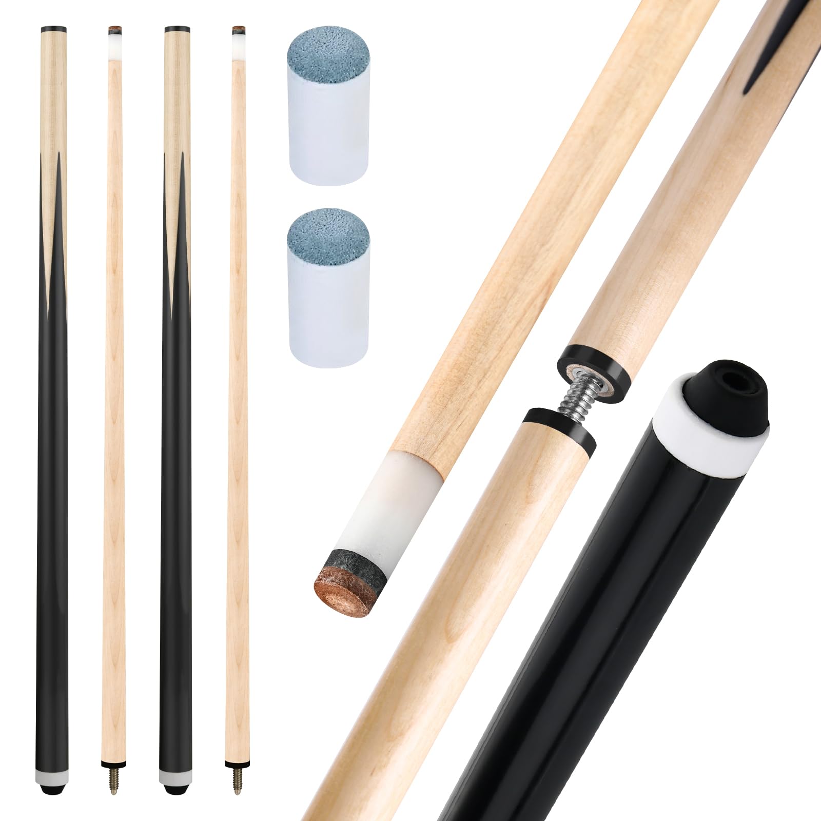 Photo 1 of JAGTOP Pool Cue Sticks - 58" Birch Wood Billiard Cues