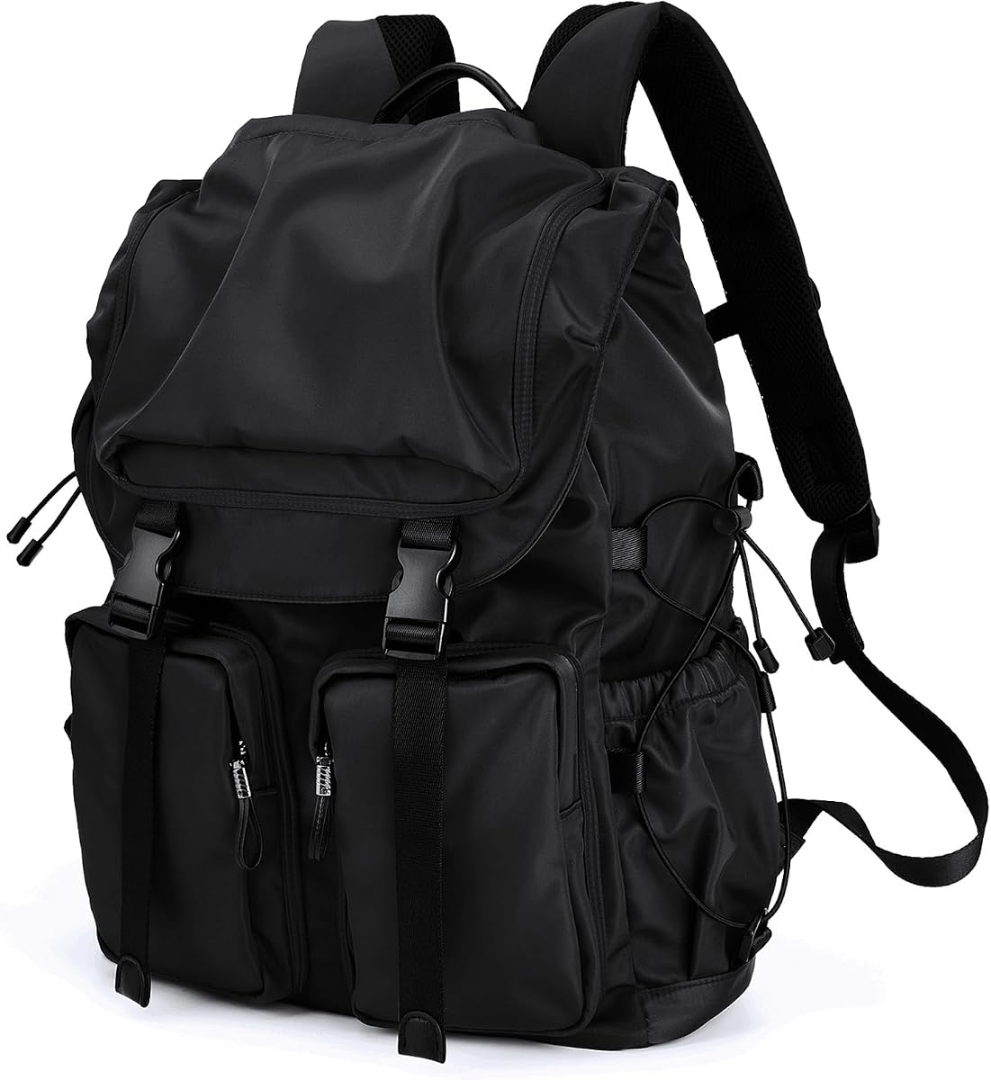 Mochila vintage para computadora portátil para hombres y mujeres, mochila funcional y elegante de 30 L con diseño de bolsillo lateral elástico, mochila de viaje resistente al agua para trabajo universitario, se adapta a tableta de 15,6 pulgadas, computadora portátil | Resistente al agua,Bolsillo lateral elástico,Mochila de viaje para el trabajo universitario para hombres y mujeres,Gran capacidad,Vintage