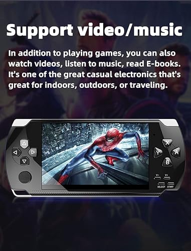 Miniatura 7 de HLF Consola de Vídeo Retro Pantalla Integrada 2000 Juegos Consola de Juego de Mano Múltiples Emuladores Dispositivo de Juego Mini Portátil MP3 MP4
