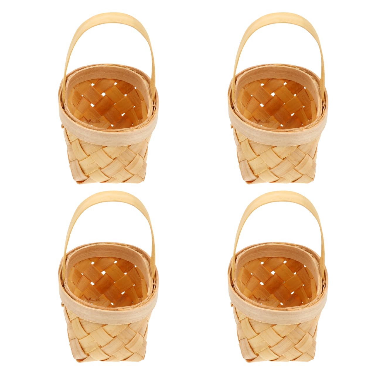 Mini panier en osier vide pour cadeaux d'invités et fêtes de mariage