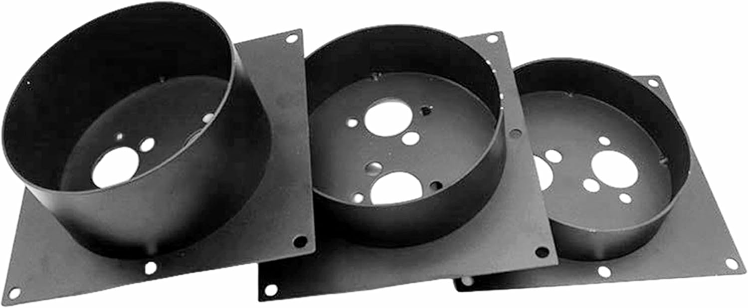 NRC&XRC 1Pack Floor Mount Plate Turret Bracket,30/40/60mm Replace Diesel Heater Mounting Bracket Compatible with Eberspacher Airtronic Webasto Air Top Heater Black (30mm)