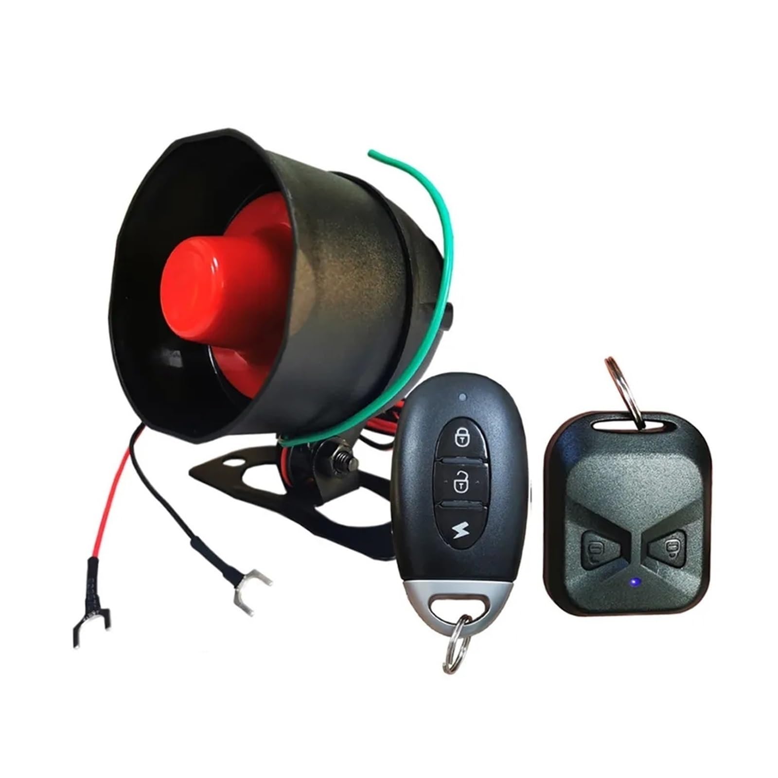 SystèMe D'Alarme Antivol pour Voiture Sirène sans Fil, capteur de Vibrations de Voiture, système d'alarme de sécurité unidirectionnel avec télécommande