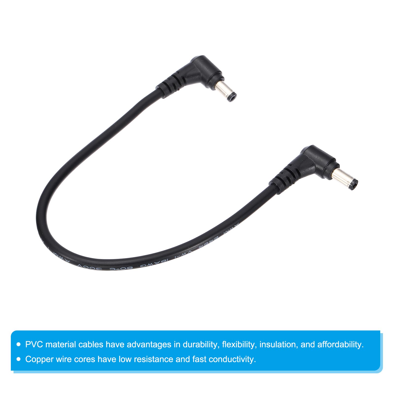 1pc 1Meter/3.3ft DC Power Supply 5.5x2.5mm 2.5mm Male To Female Extension Cable - View #3