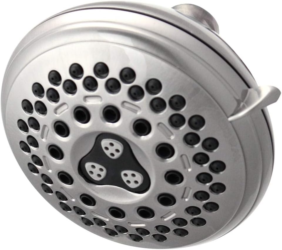Waterpik Brushed Nickel 7-setting Showerhead