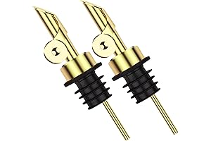 2 Pcs Olive Oil Dispenser Bottle Spout, Speed Liquor Pour Spout with Flip Top