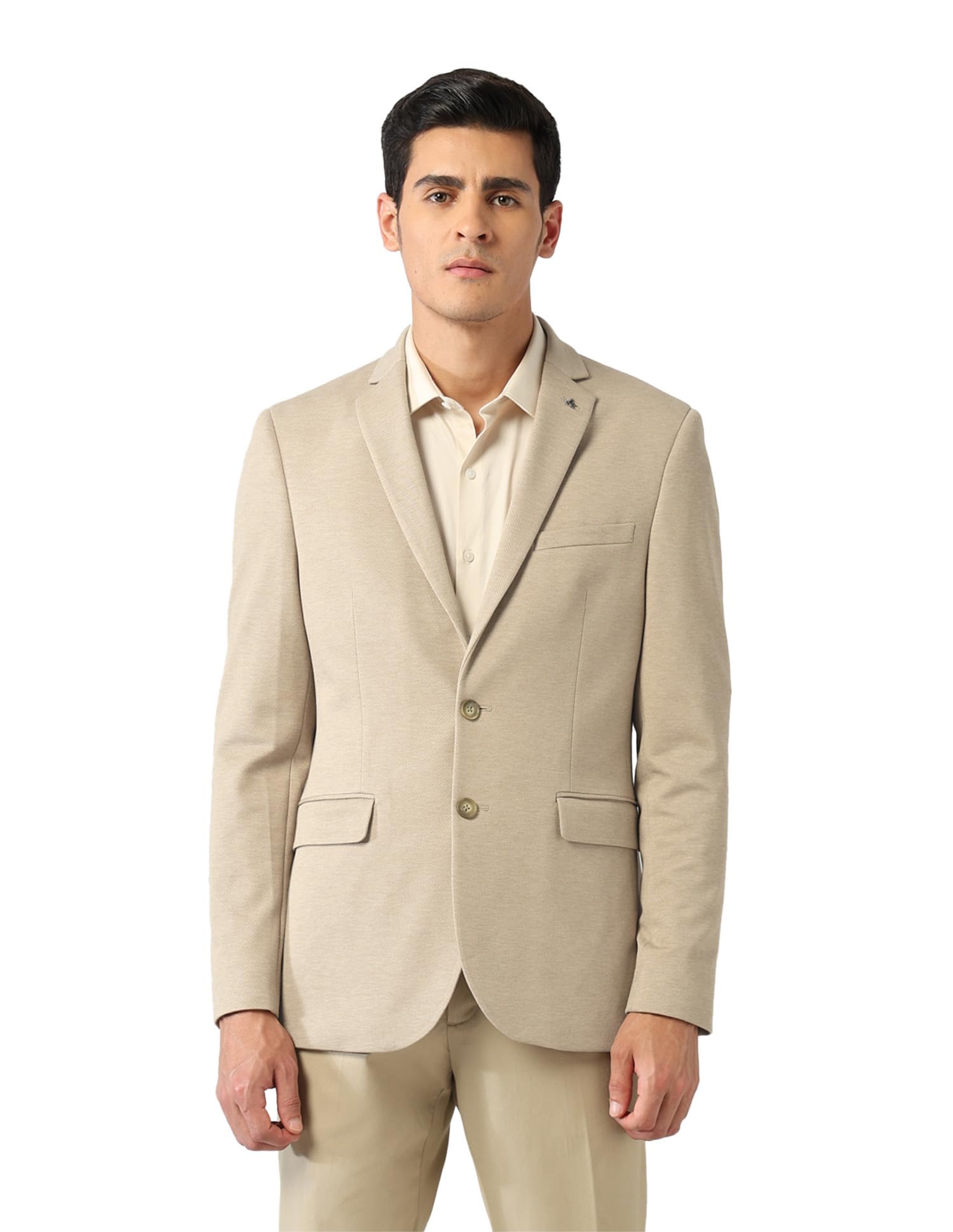 arrow Men's Zero Calorie Slim Fit Textured Blazer-picture-18