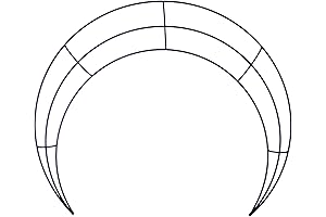 Ashland 16" Black Crescent Moon Wreath Form