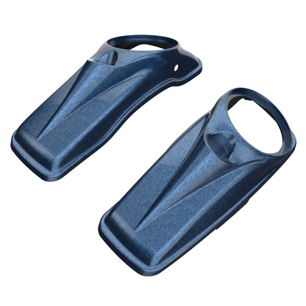 Moto Onfire Harley 8 inch (Cosmic Blue Pearl) Saddlebag Speaker Lids Covers Fit for Harley Touring Road Glide Street Glide Special Road King 2014+