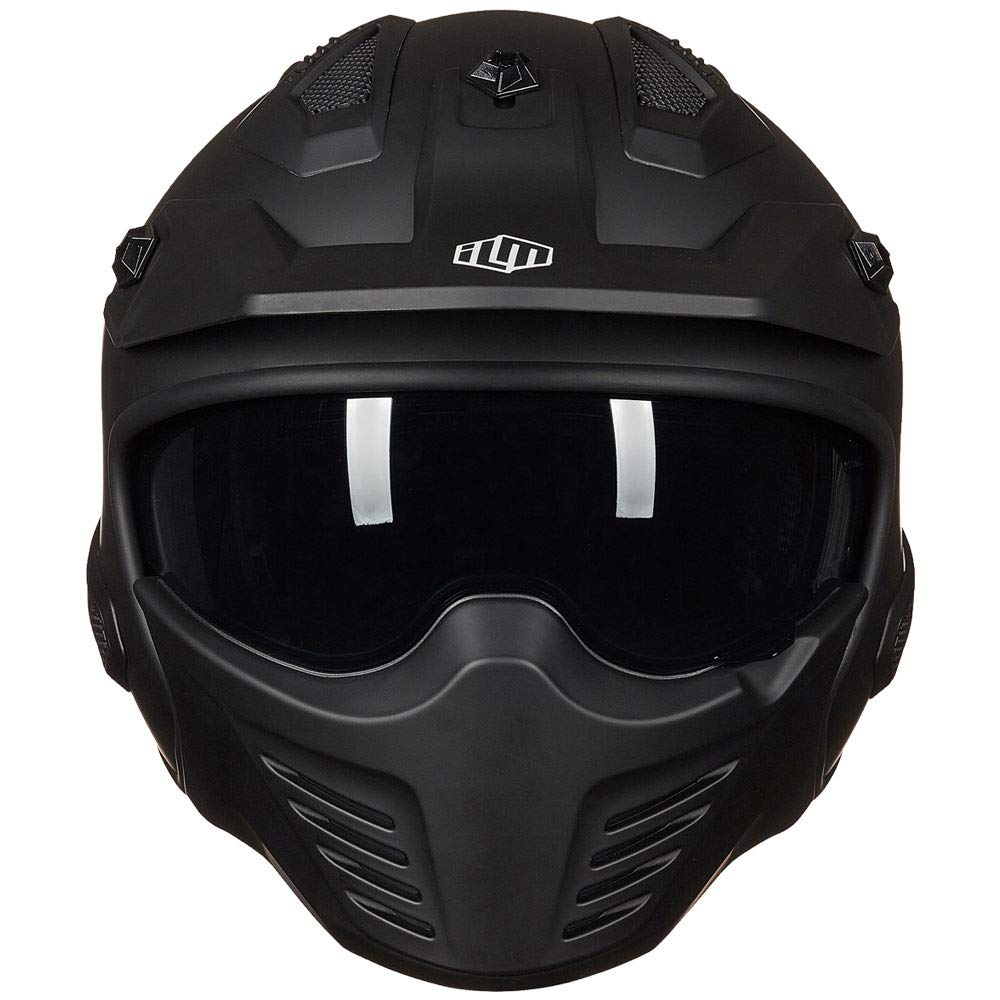ILM Casque Moto Cross Homme Femme-Casque Moto Jet Vintage Rétro Moped Scooter Adulte Homologué ECE Modèle 726X