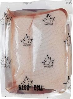Maple Leaf Farms All Natural Large Boneless Duck Breast 9.5-12.5 oz - 16 Pack Bulk Case for Restaurants