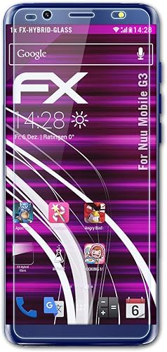 atFoliX Pellicola Protettiva Vetro plastica Compatibile con Nuu Mobile Pellicola Vetro Hybrid-Glass Vetro temperato plastica Protettivo atFoliX Pellicola Protettiva Vetro plastica Compatibile con Nuu Mobile Pellicola Vetro Hybrid-Glass Vetro temperato plastica Protettivo