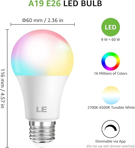 Miniatura 6 de Foco de luz LED base E26 regulable LE