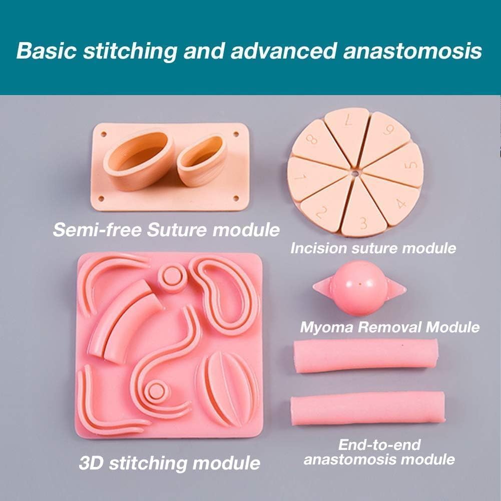 Laparoskopisches Trainingskitlaparoskopische Chirurgie Simulation Trainingsinstrumentsthorakoskopisches Trainingssetübungswerkzeuge0-Grad-Endoskope4 Chirurgische Instrumente9 Nahtmodule