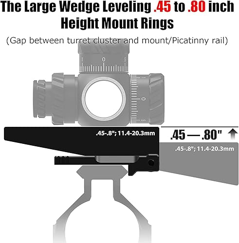 Miniatura 7 de Nivelador óptico combinado,Nivelador de alcance combinado para nivelar alcances montados en anillos o monturas de una sola pieza
