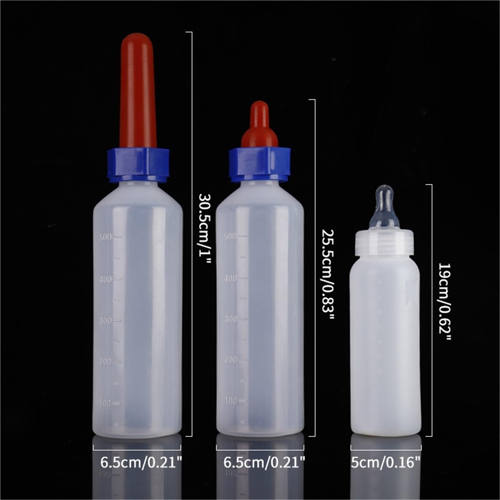 Biberon per agnelli, Biberon for agnello da 250/500 ml, tettarella corta e lunga(500ml Long nipple)