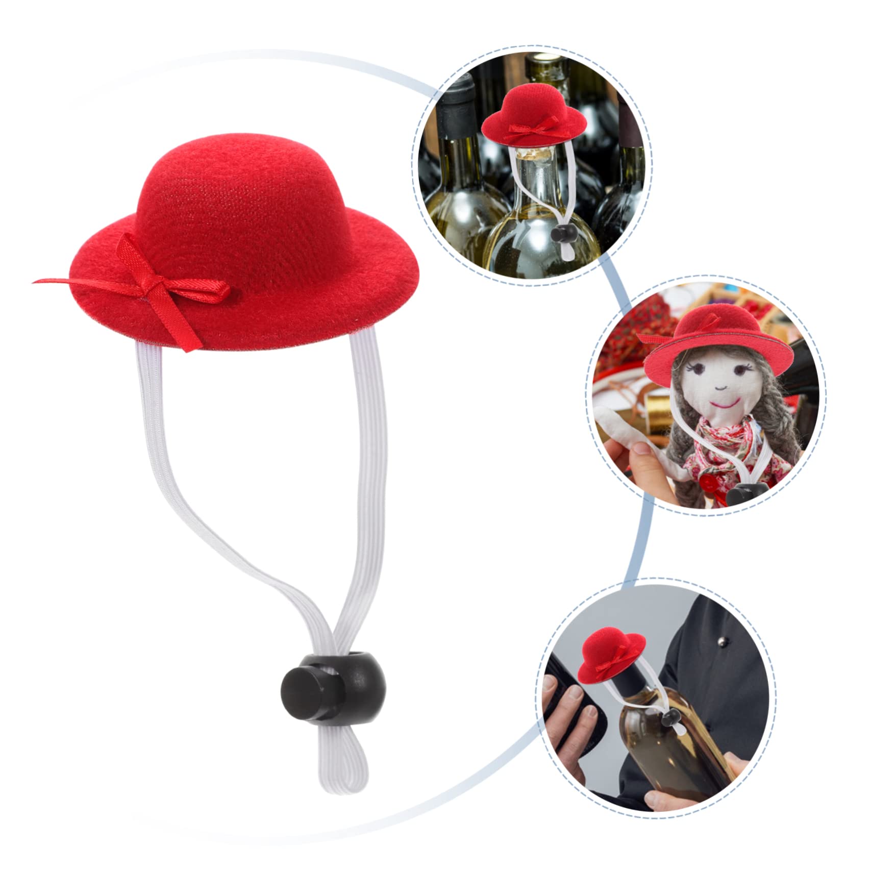 KOMBIUDA 4 Stuks Kleine Hoed Miniatuur Hoeden Voor Poppen Dames Tops