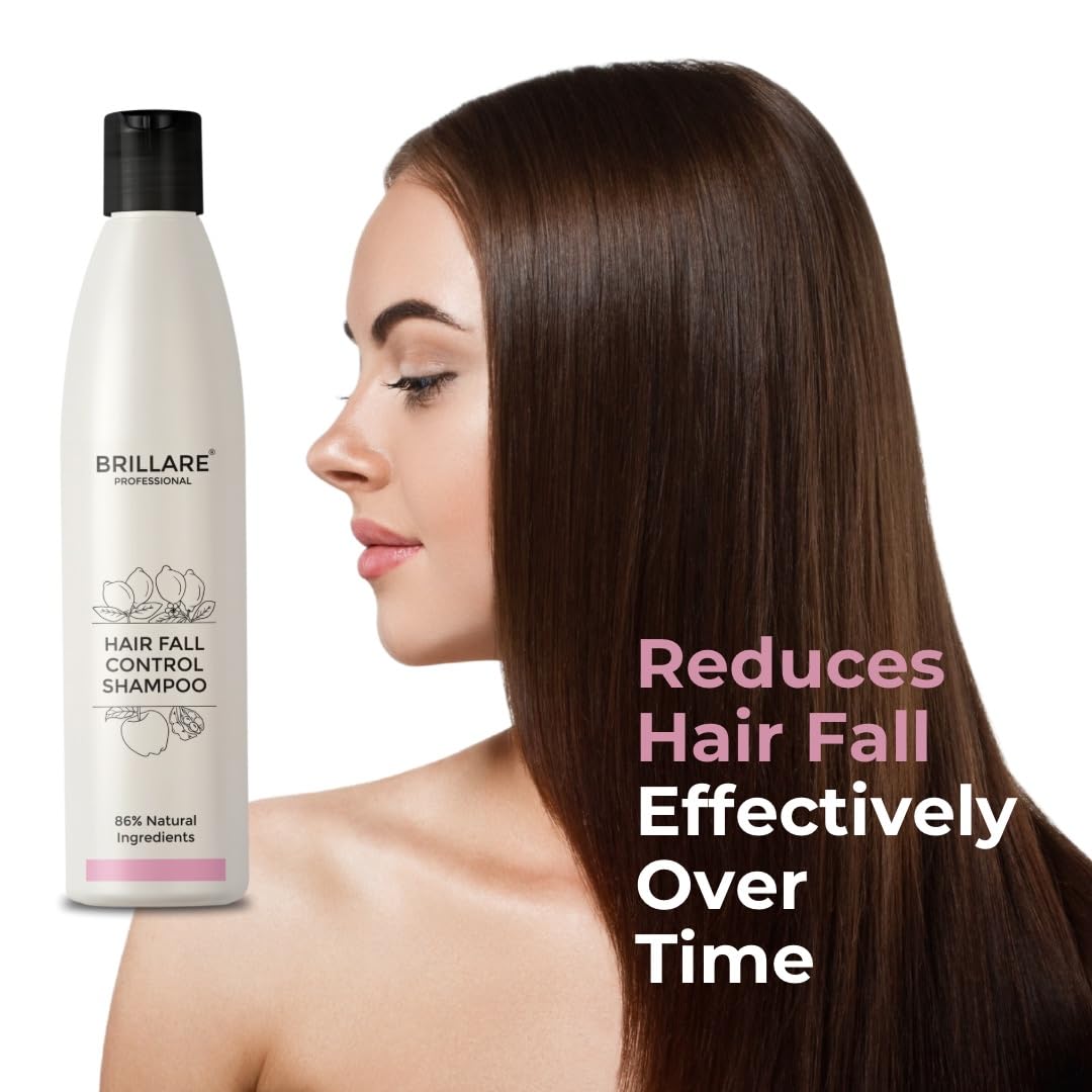 Brillare professional hair fall control shampoo, natural anti -hair fall and hair growth shampoo Soybean and Better Hair Holding with Important Plant Extract, 300 ml Brillare professional hair fall control shampoo, natural anti -hair fall and hair growth shampoo Soybean and Better Hair Holding with Important Plant Extract, 300 ml